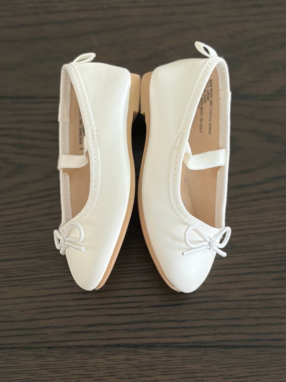 Cat & Jack Nora 2.0 Classic Ballet Flats in White (6T) - Picture 8 of 9